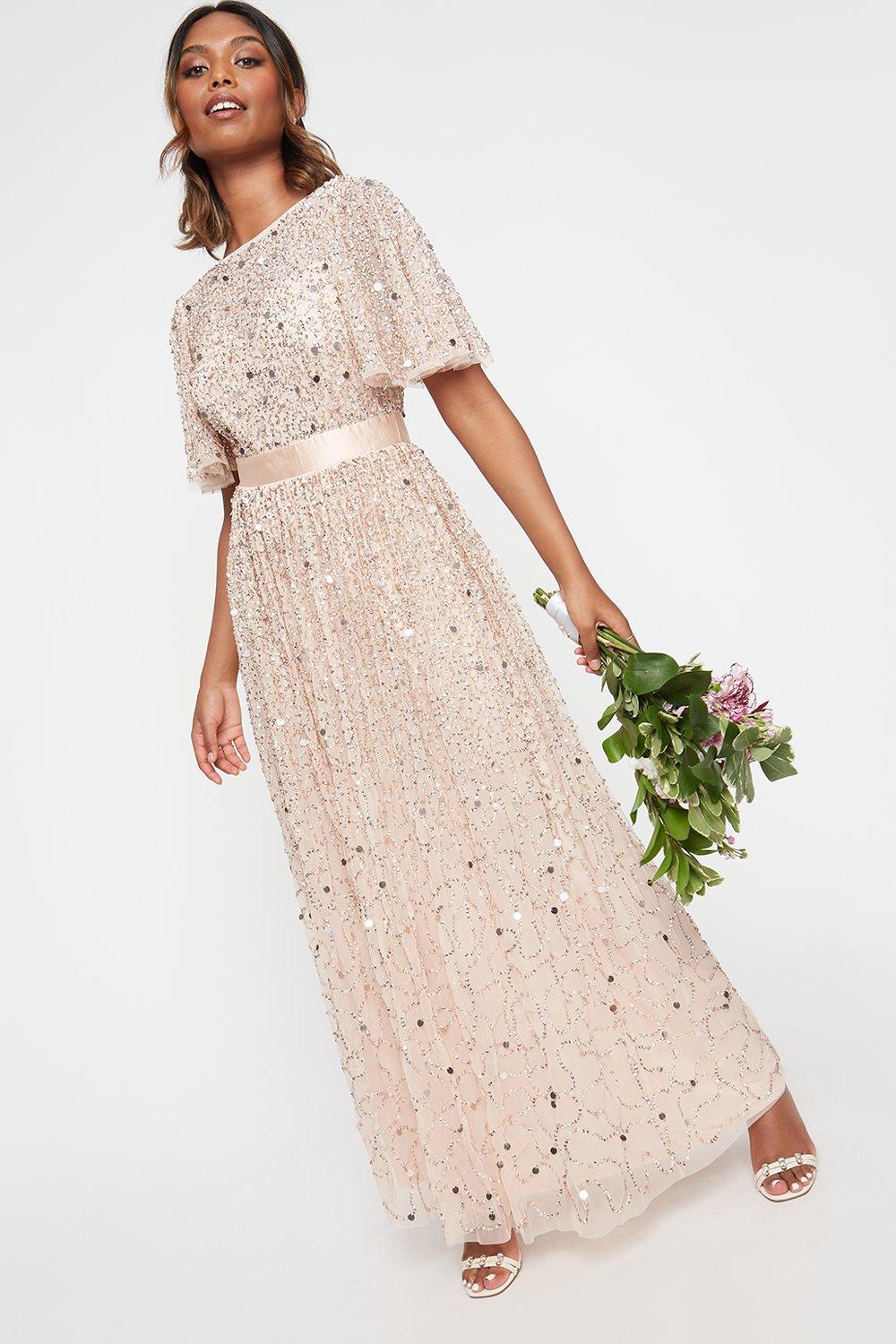 Blush Embellished Maxi Dress | Dorothy ...